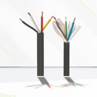 Câbles RVV 3 ou 4 conducteurs, flexibles, pour alimentation et servocommande, homologués 600V, fabriqués à Shanghai pour l'utilisation dans les tambours de levage et les grues mobiles
