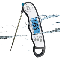 Thermomètre de barbecue avec écran LCD rétroéclairé, étanche, haute précision, pour grillades, friture, cuisson au four, steak, cuisine domestique