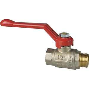 Vanne à bille manuelle en aluminium, 1 "1/2 PN 30, alésage complet, M/F, pour eau, gazole, OEM personnalisable - Product Image 1