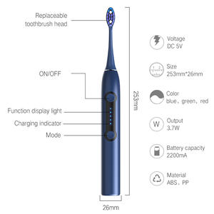बेस्मैंड22 इलेक्ट्रिक टूथब्रश ipx7 वाटरप्रूफ चुंबकीय लेटेशन इलेक्ट्रॉनिक ब्रश मौखिक सफाई वयस्क सोनिक इलेक्ट्रिक टूथब्रश - Product Image 4