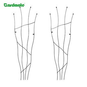 2 packs de treillis muraux en métal <span class=keywords><strong>pour</strong></span> plantes grimpantes d'extérieur <span class=keywords><strong>Support</strong></span> de treillis de jardin en métal - Product Image 1