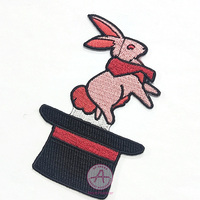 Patch de broderie en tissu personnalisé crochet et boucle thermocollants à coudre bordure découpée à chaud