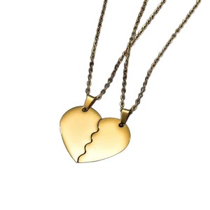 Collar con Colgante de Corazón Europeo de Moda, Versátil, <span class=keywords><strong>para</strong></span> Parejas, Mejores Amigos, Accesorios a Juego, Venta al Por Mayor - Product Image 5