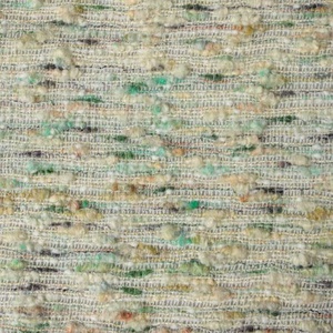 Tissu en laine bouclée multicolore de luxe à la menthe fraîche pour veste de haute couture féminine - Product Image 5