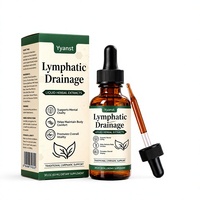 Gouttes liquides de drainage lymphatique en gros OEM ODM 60ml, complément alimentaire naturel à base de plantes, qualité alimentaire, saveur personnalisée, soutien mental