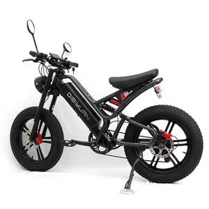 Dirt Bike électrique pour adultes, vélo tout-terrain électrique à suspension intégrale de 1000W certifié UE pour femmes Fat Tyer Mid Drive - Product Image 1