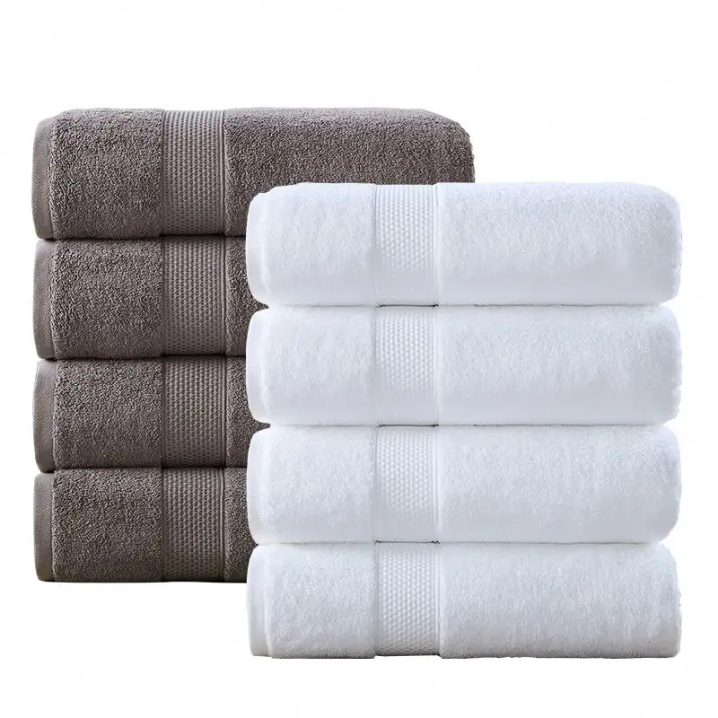 Groothandel Spa Badhanddoek 100% Katoen Witte Handdoeken Sets Voor Hotel Luxe Custom Handdoeken