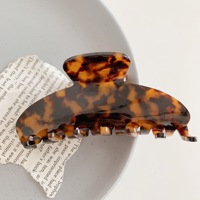Pince à cheveux en acétate style coréen CHUJIAN pour femme, pince requin grande taille à rayures dégradées, pince à griffes volumineuse pour chignon, vente en gros