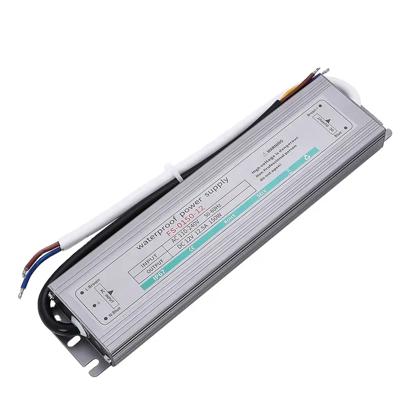 Alimentation LED 150w 12v, pilote étanche conforme à la norme CE ROHS