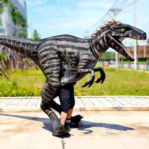 Modèle de dinosaure animatronique réaliste <span class=keywords><strong>Jurassic</strong></span> <span class=keywords><strong>World</strong></span>, dinosaure léger qui marche, dinosaure à chevaucher, à vendre - Product Image 1