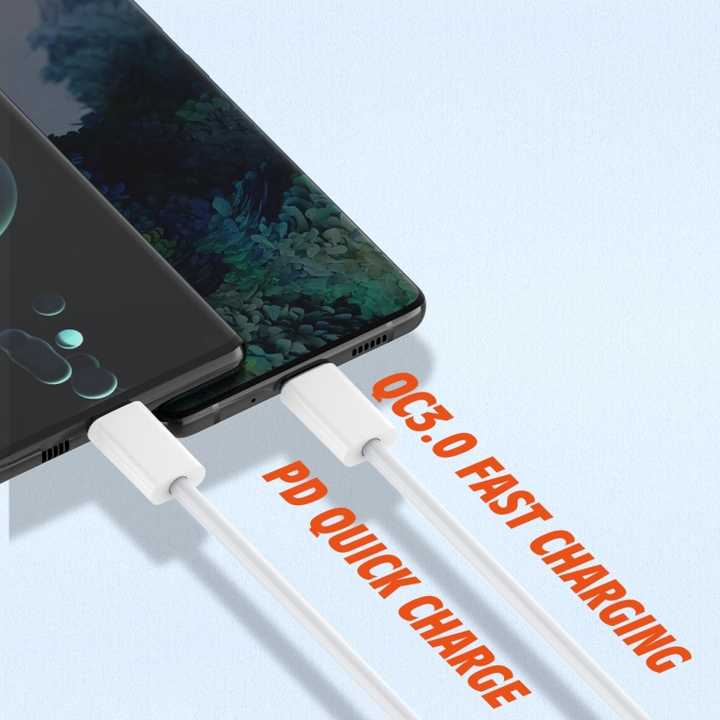 Cavo Di Ricarica Veloce In Nylon Type-C / Type-C 1 Metro: Antinodo, Resistente, Compatibile Con Tutti I Dispositivi - 4