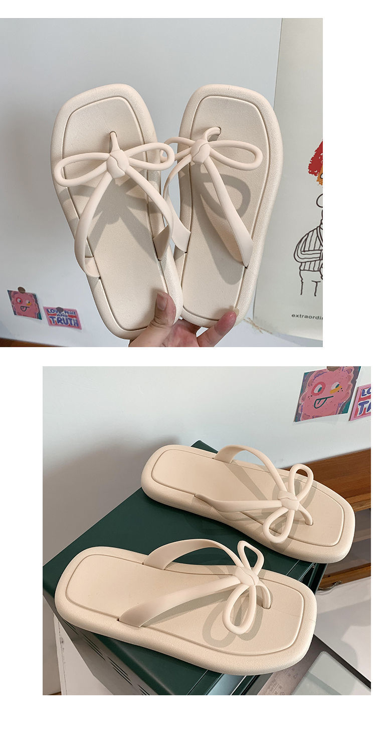 Bow Flip-flops Female Summer Fashion Casual Shoes Outdoor Indoor Beach Sandals Slippers