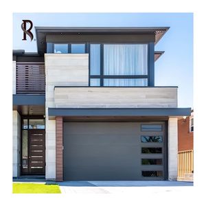 <span class=keywords><strong>Porte</strong></span> inclinable coupe-vent en hausse de style moderne <span class=keywords><strong>Porte</strong></span> de <span class=keywords><strong>garage</strong></span> verticale en acier cannelé à deux plis <span class=keywords><strong>Prix</strong></span> d'usine pour application extérieure - Product Image 2