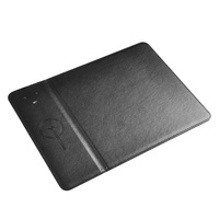 Tapis de souris en simili cuir, étanche, portable, avec logo personnalisé, prix d'usine