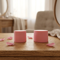 Pot à crème en forme de champignon de 5g à 50g, conteneur vide pour crème pour le visage, emballage pour soins de la peau, mini pot cosmétique en plastique PP pour crème pour les yeux