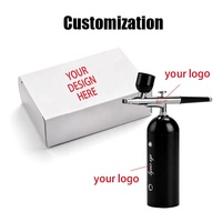 Compresseur multifonction et système d'aérographe complet pour la décoration d'ongles, la décoration de gâteaux, la peinture artistique, type piston