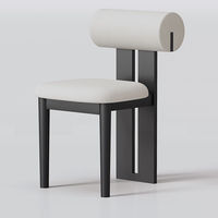 Chaise de salle à manger en chêne massif, style moderne minimaliste italien, nouvelle chaise Hippo chinoise, dossier durable en PU, mobilier pour la maison et les hôtels