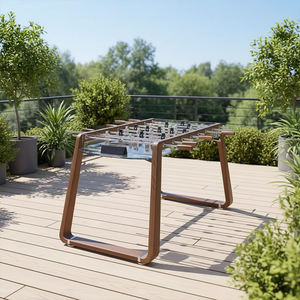 Table de football de luxe haut de gamme en verre pour intérieur, table de <span class=keywords><strong>baby</strong></span>-<span class=keywords><strong>foot</strong></span> en bois massif avec plateau en verre trempé cristallin - Product Image 3