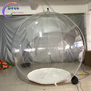 Không Thấm Nước Ngoài Trời Cắm Trại Trong Suốt Inflatable Dome Lều, Lều Inflatable, Inflatable Bong Bóng Lều