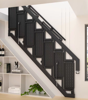 Escaliers télescopiques pliants en alliage d'aluminium de conception industrielle extensible et personnalisable pour une utilisation en intérieur