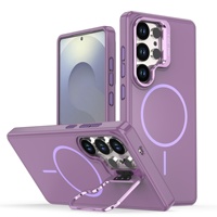 Coque de téléphone magnétique antichoc avec béquille intégrée pour Samsung Galaxy S26 S25 S26FE A56, compatible avec la recharge sans fil