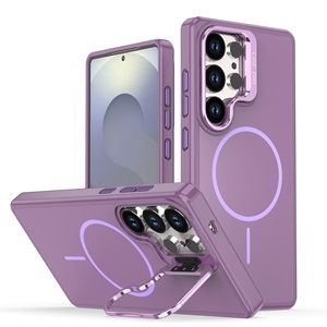Funda Magnética con Soporte para Teléfono <span class=keywords><strong>Samsung</strong></span> Galaxy S26 S25 S26FE A56, Resistente <span class=keywords><strong>a</strong></span> Impactos, Carga Inalámbrica, Soporte de Cámara Integrado - Product Image 4