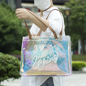 <span class=keywords><strong>Borsa</strong></span> di lusso trasparente su misura all'ingrosso del Laser del PVC, <span class=keywords><strong>borsa</strong></span> impermeabile della gelatina, <span class=keywords><strong>borsa</strong></span> ispessita di trucco - Product Image 4