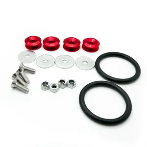 Chrome Quick Release Fasteners For Front Bumpers Rear Bumpers Surrounds Reinforcement Ring JDM