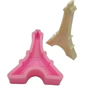 Strumenti di decorazione della muffa del silicone della torre Eiffel 3D per la cottura della muffa della torta del silicone di forma speciale del forno a microonde