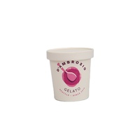 Gobelet à crème glacée épaissi, bol en papier jetable, emballage en papier pour crème glacée