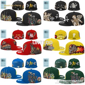 Cappello da baseball in PVC a 6 pannelli con visiera piatta, calotta rigida, ricamo teschio <span class=keywords><strong>AA</strong></span>, corona completamente chiusa, per il commercio estero, transfrontaliero, modello 2025, taglia unica - Product Image 2