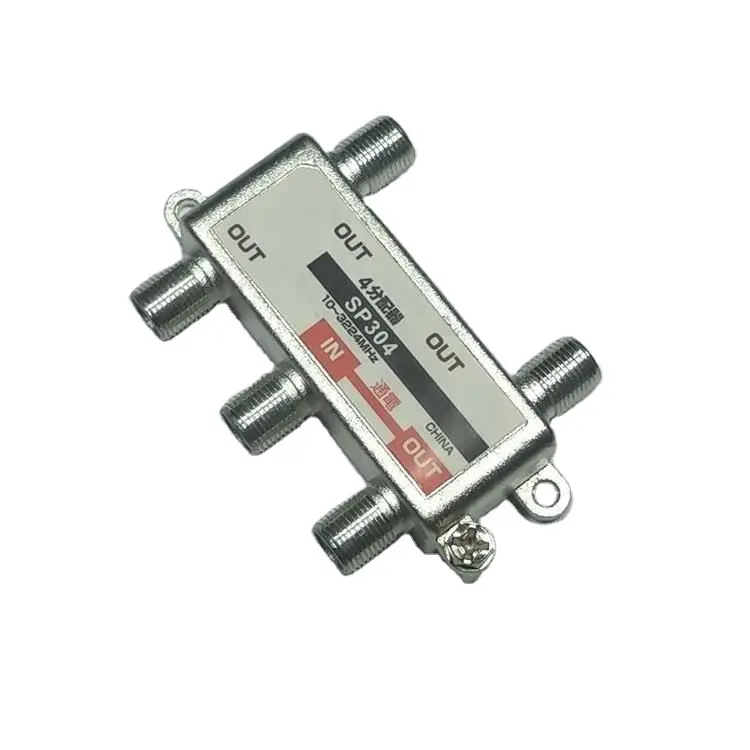 Hot sale TV accessories 4 way fiber optical coupler Catv Satellite Splitter sale