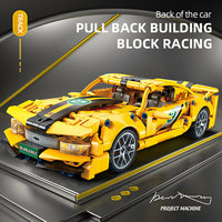 Juguete KAVO 89107 CPSIA 1:18, Bloques de Construcción de Auto Deportivo de Carreras, Kit de Vehículo de Juguete con Mecanismo de Retroceso