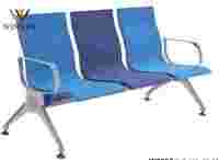 Chaise d'attente en PU de haute qualité avec chargeur USB, durable, confortable, facile à nettoyer, écologique, avec accoudoirs pour aéroport