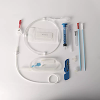 Kit de cathéter de drainage d'abdomen jetable ensemble de cathéter de drainage de queue de cochon de poitrine d'abdomen