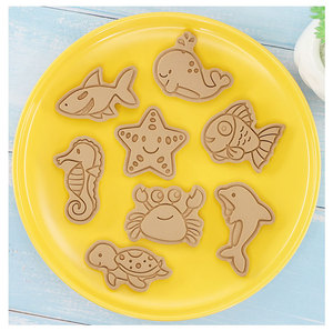 8pcs nghệ tây nhựa động vật biển fondant Biscuit pit tông khuôn thủy sinh vật <span class=keywords><strong>Cookie</strong></span> <span class=keywords><strong>cutter</strong></span> <span class=keywords><strong>Set</strong></span> cho Đảng dịp - Product Image 5
