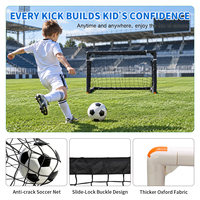 Buts de football portables pliables pour jeunes et adultes, jeux en plein air, équipement d'entraînement de football pour les 3-16 ans, cadeau