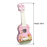 Creative Design Wood 4 String Cartoon Ukulele Cute Animal Pattern Acoustic Musical Instrument Wood Four-string Cartoon Ukulele