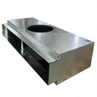 Diffuseur carré à fente pour plafond, style industriel moderne, en plastique et aluminium, isolation de surface pour entrepôt et salon