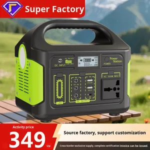 Alimentation solaire portable 300W 220V pour extérieur avec écran LCD, protection contre les surtensions et les surcharges, en stock, Eg009Li 220V Lithium Iron Phospha - Product Image 1