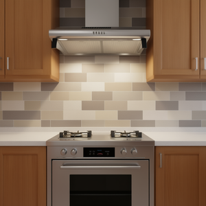 Cappa aspirante Ace Snown 760mm in acciaio inossidabile, 3 velocità, filtro in alluminio, per ventilazione cucina domestica - Product Image 2