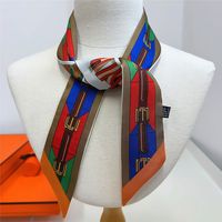 Foulard en twill effet soie, bandanas, foulard de cou, rubans pour sac à poignée longue à motifs, foulard pour cheveux, foulards de tête pour femmes, foulard de poignée