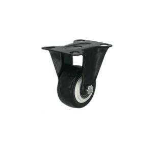 Roulettes pivotantes en PP de 2 pouces, noires, avec frein, roulements à billes, durables, pour chariots de courses, vente en gros d'usine - Product Image 2