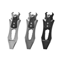Mini-outil multifonction en alliage de titane, barre de levier, clé à molette, ouvre-bouteille, équipement de survie portable pour l'extérieur, logo personnalisé