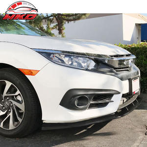 Alerón Delantero Estilo IKON V3 para Honda Civic Coupé Sedán 16-18 - Accesorio Exterior de Alta Calidad en PU - Product Image 2