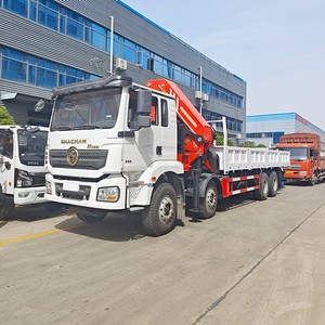 รถบรรทุกติดเครน Shacman 8X4 แบบพับได้ สำหรับงานก่อสร้าง ยกของ และขนส่งสินค้าขนาดใหญ่ - Product Image 5