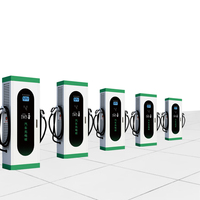 Nouvelle borne de recharge murale AC/DC pour véhicules électriques, 7-180 kW, station de recharge rapide, protection IP54, 4G/Ethernet, BYD/Tesla
