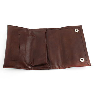 RBR0001 custodia per tabacco in pelle impermeabile in PVC portatile in stile britannico con borsa per sigarette in carta da fumo marrone e nera - Product Image 2