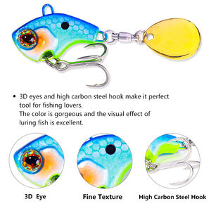 Kingdom — leurre métallique universel pour la pêche en eau douce, appât artificiel avec paillettes rotatives, vente en gros, 9/13/16/22G - Product Image 3