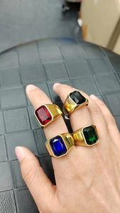 Anneaux en pierre naturelle en gros, anneaux de fiançailles en diamant pour hommes, classiques, courts, turquoise, tendance, pierres précieuses, anneaux de doigt personnalisés - Product Image 4